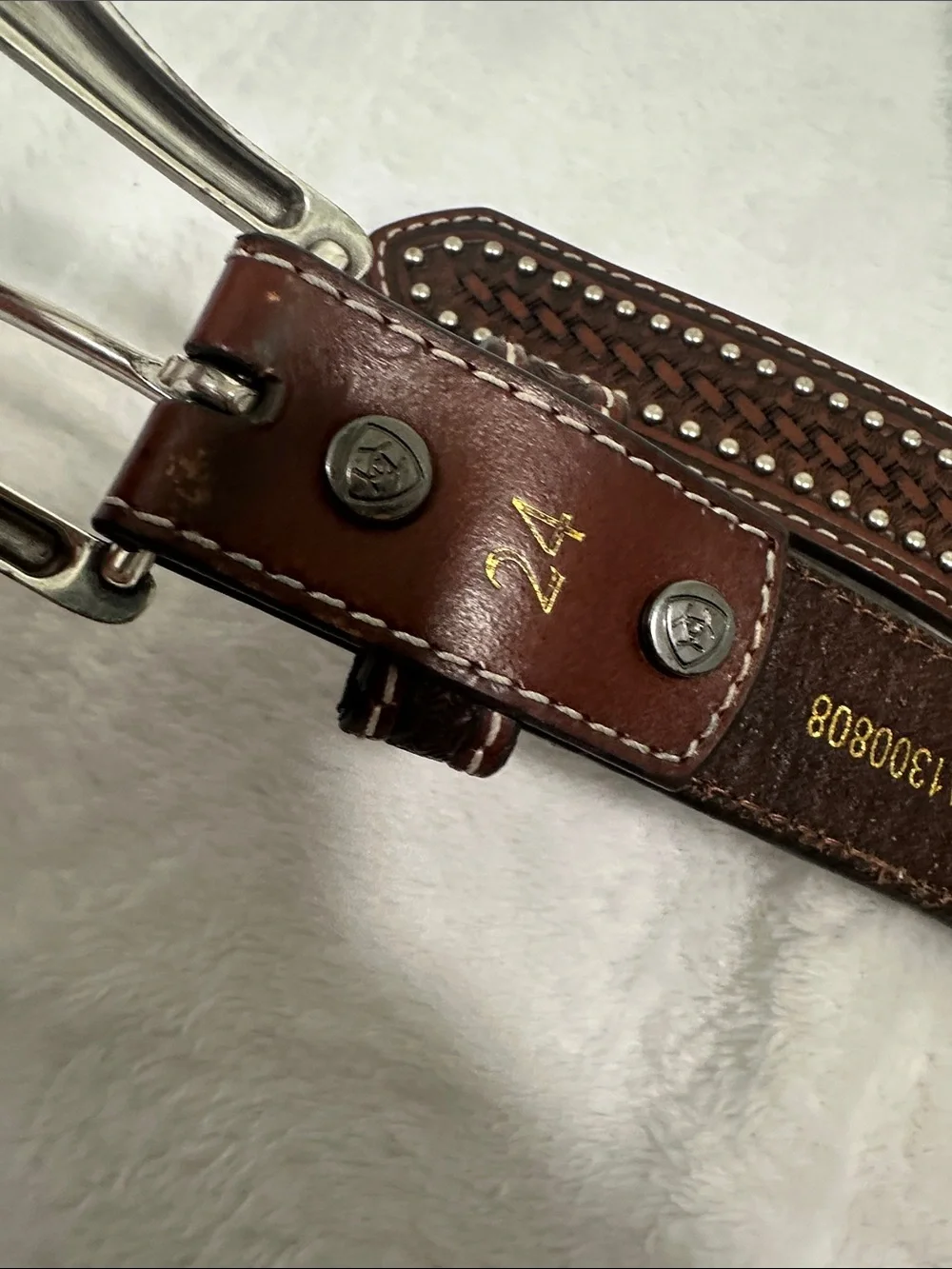 🐴 Ariat Leather Boys Belt Size 5/6